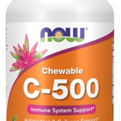 Vitamina C-500, Cereja, Mastigável, 100 Comprimidos, Da Now