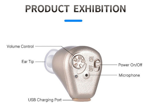 " Amplificador Portátil Recarregável Usb Para Idosos - Imagem 6