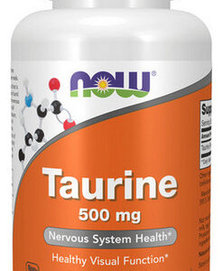 Taurina 500 Mg 100 Cápsulas Da Now Foods