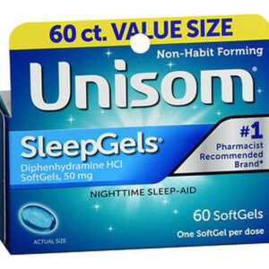 Unissom Sleepgel Nighttime Sleep Aid 60, Cada Um Da Cortizon
