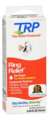 Gotas De Ouvido Homeopáticas Ring Relief De 0,33 Onças Da Th