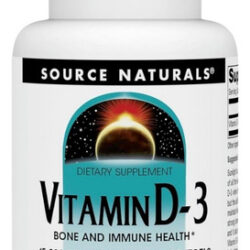 Vitamin D-3 5000 Iu 100 Softgels By Source Naturals