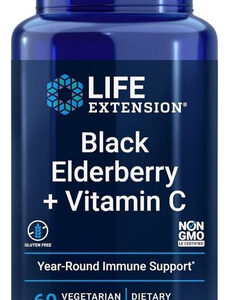 Black Elderberry + Vitamin C 60 Veg Caps By Life Extension