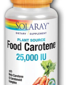 Caroteno Alimentar 25.000 Ui 50 Cápsulas Gelatinosas Da Sola