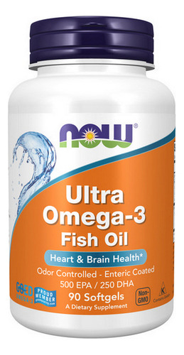 Géis Ultra Omega -3 90 Da Now Foods