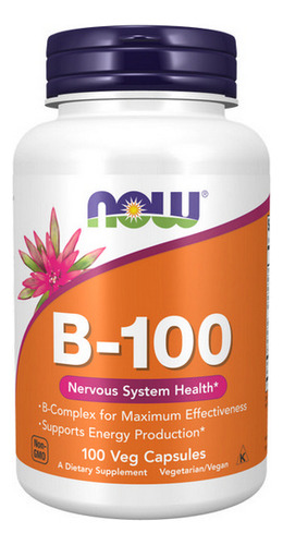 Vitamina B-100 100 Cápsulas Da Now Foods