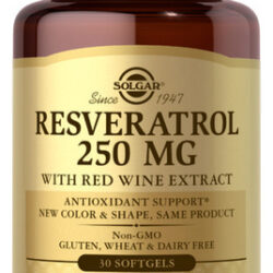 Resveratrol Com Extrato De Vinho Tinto 250 Mg 30 S Gels Da S
