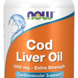 Óleo De Fígado De Bacalhau 1000 Mg 180 Cápsulas Gelatinosas