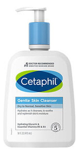 Limpador De Pele Suave De 16 Onças Da Cetaphil