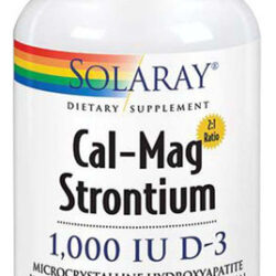 Cal-mag Strontium 1.000 Ui 120 Cápsulas Da Solaray
