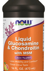 Glucosamina Líquida E Condroitina Com Msm 16 Onças Da Now Fo