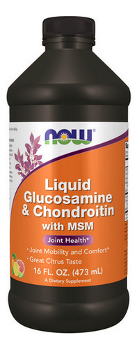 Glucosamina Líquida E Condroitina Com Msm 16 Onças Da Now Fo