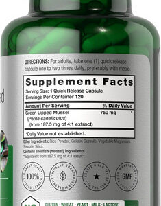 Mexilhão De Lábios Verdes Horbäach | 750mg | 120 Cápsulas |