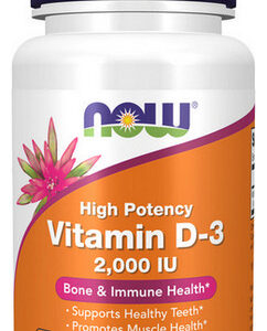 Vitamina D-3 2000 Ui 120 Cápsulas Gelatinosas Da Now Foods