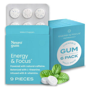 Neurogum Energy Caffeine Gum (54 Unidades) - Sem Açúcar C...