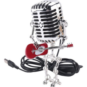 Lâmpada De Mesa Com Microfone Vintage Estilo K5retro, Vintag