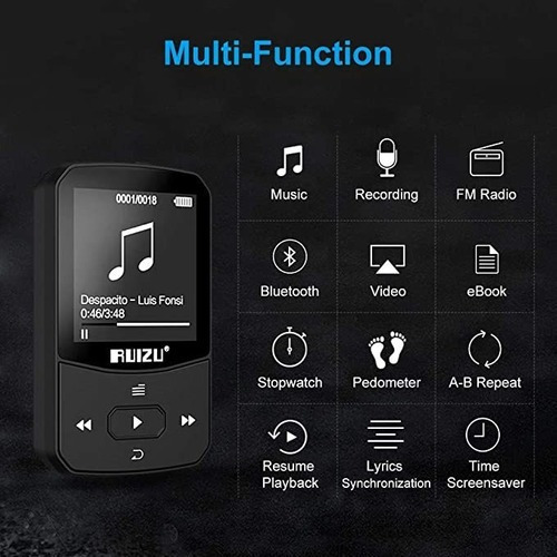 Esporte Bluetooth Mp3 Player Para Correr Com Música Reproduz - Imagem 10