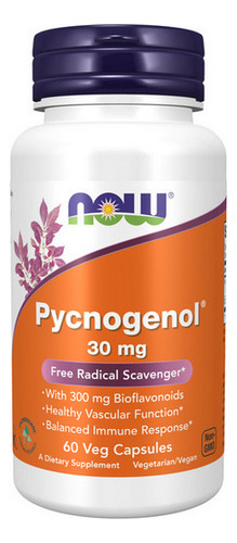Picnogenol 30 Mg 60 Cápsulas Da Now Foods