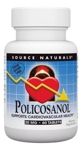 Policosanol 20 Mg 60 Tabs By Source Naturals