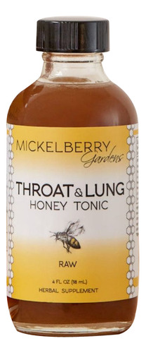 Throat And Lung Honey Tonic 4 Oz By Mickelberry Gardens