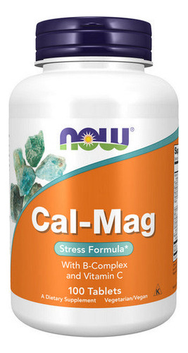 Cal-mag Stress Formula 100 Comprimidos Da Now Foods