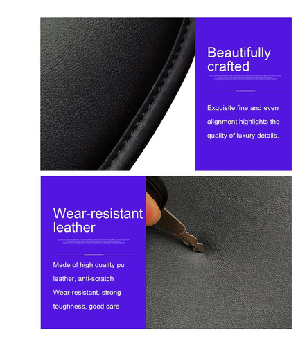 Almofada De Assento Almofada De Motorista De Carro Pu Couro - Imagem 6