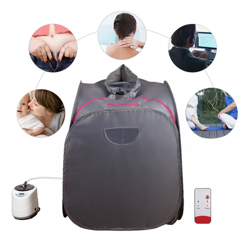 Máquina De Vapor 2l Com Sauna Portátil Banho Turco P - Imagem 9