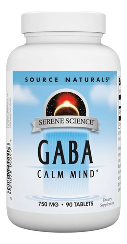 Gaba 750 Mg 90 Tabs By Source Naturals