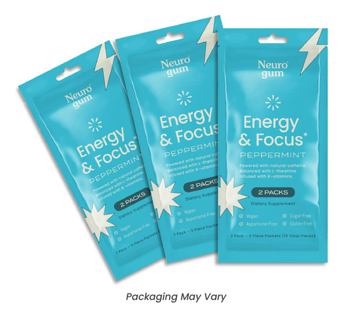 Neurogum Energy Caffeine Gum (54 Unidades) - Sem Açúcar C... - Imagem 7
