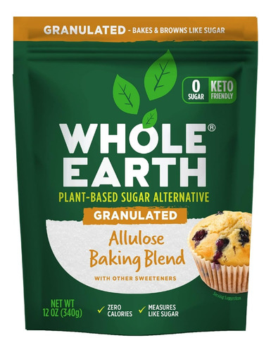 Suplemento Whole Earth Açúcar Vegetal De Alulose 340 G