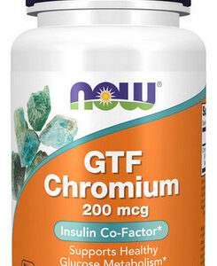Gtf Chromium 200 Mcg 100 Comprimidos Da Now Foods