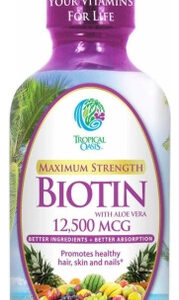 Biotina Extra Forte 12.500 Mcg 4 Oz Por Tropical Oasis