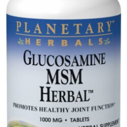 Glucosamina Msm Herbal 180 Comprimidos Da Planetary Herbals