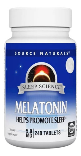Melatonin 5 Mg 240 Tabs By Source Naturals