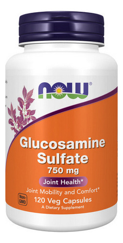 Sulfato De Glucosamina 750 Mg 120 Cápsulas | By Now Foods