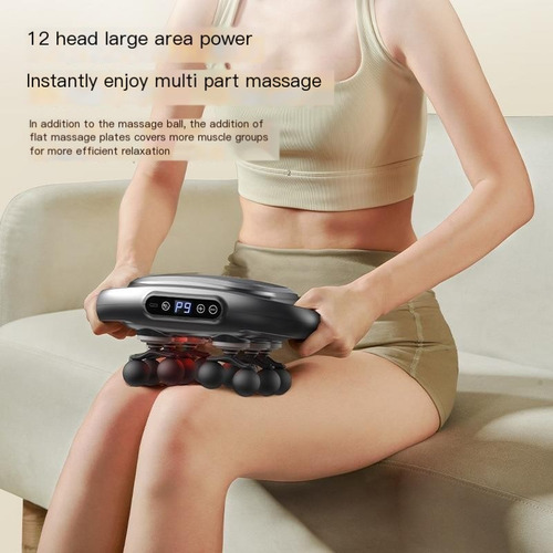Pistola De Massagem Multifuncional Com Doze Cabeças - Imagem 7