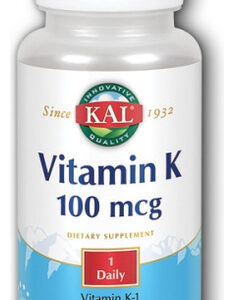 Vitamina K 100 Mcg 100 Comprimidos Por Kal