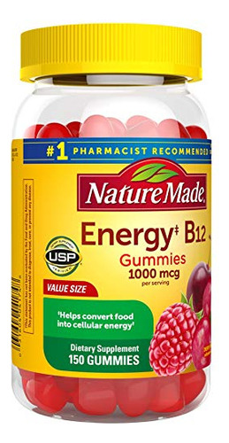 Suplemento Nature Made Energy B12 1000mcg 150 Gomas - Imagem 8