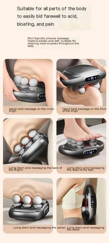 Pistola De Massagem Multifuncional Com Doze Cabeças - Imagem 10