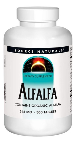 Alfalfa 10 Grain 648 Mg 500 Tabs By Source Naturals