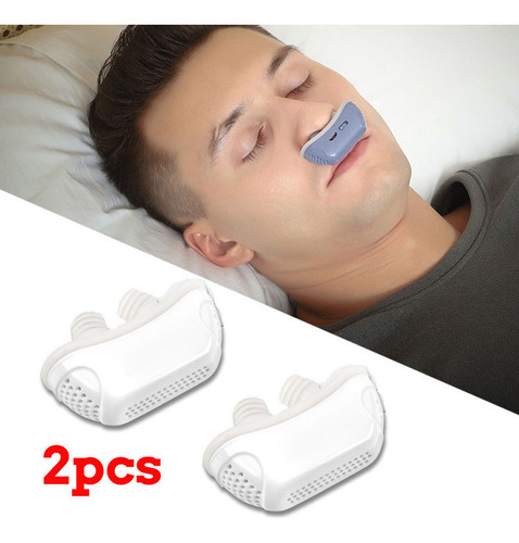 2pc Unidades Mini Dispositivo De Ronco Elétrico Anti-ronco- - Imagem 2