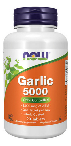 Alho 5000 90 Comprimidos Da Now Foods
