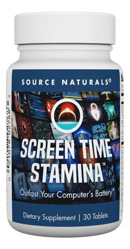 Screen Time Stamina 30 Tabs By Source Naturals