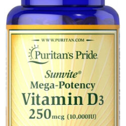 Vitamina D3 250 Mcg (10.000 Ui) 100 Cápsulas Gelatinosas Da