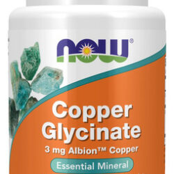 Glicinato De Cobre 3 Mg 120 Comprimidos Da Now Foods
