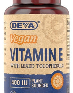 Vitamina E Natural Vegana 400 Ui De Tocoferóis Mistos 90 Cáp