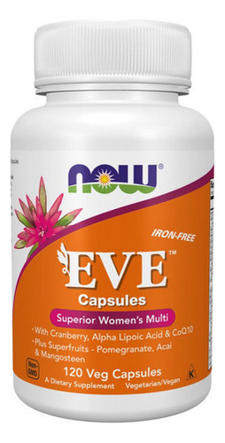 Cápsulas Femininas Eve Superior Multi 120 Vegetarianas Da No