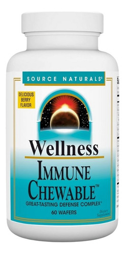 Wellness Immune Chewable 60 Wafer By Source Naturals