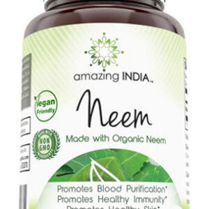Amazing India Neem 500 Mg 120 Cápsulas Vegetais Da Amazing N