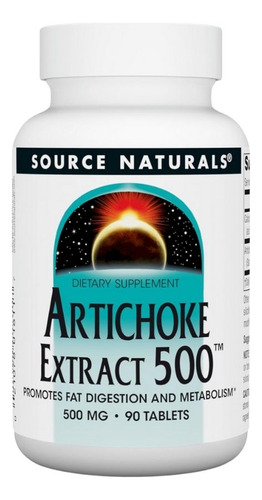 Artichoke Extract 500 Mg 90 Tabs By Source Naturals
